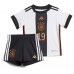 Tyskland Leroy Sane #19 Fotballklær Hjemmedraktsett Barn VM 2022 Kortermet (+ korte bukser)